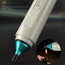 Large Plastic Solder Sucker Electronic Solder Residue Remover With High Temperature Resistant Soft Hose - Light Grey - View 3