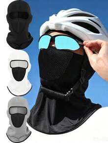 1pc Mesh Face Mask Sun Protection Hood Hat Neck Gaiter All-In-One UV Protection Cycling Mask, Suitable For Daily Outings, Spring Trips, Travel And More - Style C - View 10
