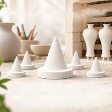 Ceramic Pottery Support Nails, 20pcs Aluminium Oxide Kiln Accessories, White Finish, Easy To Carry, Versatile Size Fit For Grilling And Kiln Firing, Alumina White - White - View 5