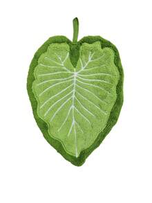 2pcs Leaf Shaped Hand Towels, Super Absorbent, Soft & Fluffy, Hook Design, Bohemian Style Home Decor, Easy To Clean, Reusable, Kitchen & Bathroom Use, Lint-Free Quick Dry, Lightweight & Durable, Back To School Tropical Style Home Cleaning Accessories - Multicolor - View 11