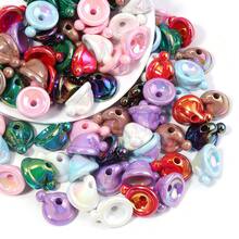 10pcs/Pack Acrylic Christmas Hat & Sleeping Cap Shaped Beads, DIY Handmade Beaded Pen, Keychain, Phone Chain Decoration Beads - Hat-shaped Beads - View 6