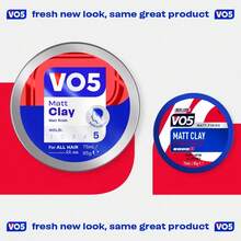 VO5 Hair Matt Clay Extra Hold 75ml For All Hair Type - Matt Clay - View 5