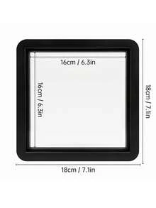 Vigour Summer Black/White Diamond Painting Frame With Transparent HD Film, Jewelry Box, Necklace Display Box,Flip-Top Design For Easy Artwork Replacement. Suitable For Diamond Paintings. Ideal For Desktop And Wall Mounting, Perfect For Home Decor And Art Display - A - View 11