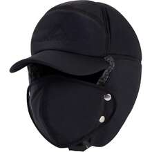 1 buah Topi Musim Dingin Pria Hangat Pelindung Telinga, Topi Pemburu Ushanka Gaya Rusia dengan Masker Wajah, Cocok untuk Sepeda Motor, Topi Musim Dingin Tahan Dingin untuk Pria - Masker Wajah Bordir Mewah Pria Topi Lei Feng - View 10