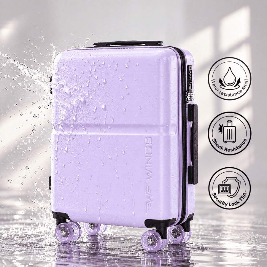 W WINGS طقم حقائب سفر 3 قطع | حقائب صلبة مقاس كابينة، متوسط، وكبير بتصميم قابل للتوسيع وعجلات مطاطية مزدوجة XXXXL