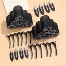 32pcs/Set Large Size Hair Rollers With Clips, Self-Gripping Curler Suitable For Long/Medium/Short Hair And Bangs, DIY Hair Curling Tool - Multicolor - View 13