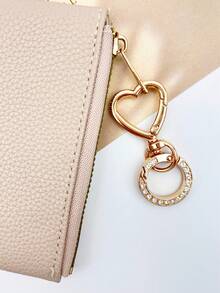 Assorted Spring Hook Open Series Bag Clasps, O-Shaped & Heart-Shaped Metal Keychains, Carabiners, Key Rings, Bag Accessories, Rotatable Wallet Accessories, DIY Women's Accessories, Bag Charms, Fade-Resistant Electroplated Finish - Multicolor - View 4