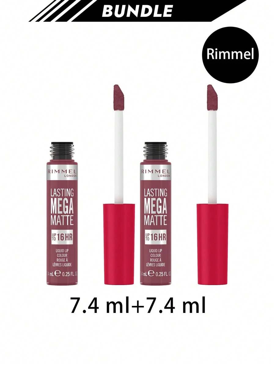 Rimmel [حزمة] Lasting Mega Matte 900 Ravishing Rose 7.4 مل * 2 - 900 وردة فاتنة - مشاهدة 1