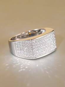 1 st elegant ring med kubisk zirkonia, bröllops- och årsdagstillbehör för kvinnor, present - 1# - Visa 5