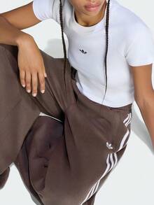 Adidas Originals Women's Faux Suede TP Woven Long Pants LH1925 - Rust Brown - View 3