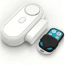 Alarma de puerta inalámbrica - Alarma controlada por control remoto (Opcional: Con o sin control remoto) - Alarma de apertura de ventana - Sensor de  para el hogar - Alarma de piscina - Timbre de puerta/magnético multifunción, Alarma de puerta del refrigerador/Alarma de entrada forzada de la puerta de la piscina - Blanco - Ver 13