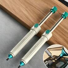 Large Plastic Solder Sucker Electronic Solder Residue Remover With High Temperature Resistant Soft Hose - Light Grey - View 2