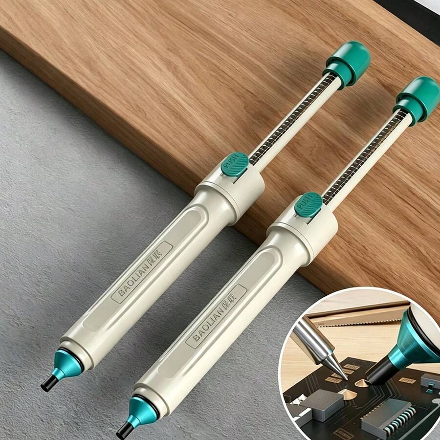 Large Plastic Solder Sucker Electronic Solder Residue Remover With High Temperature Resistant Soft Hose