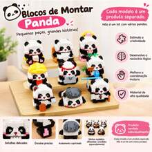 Panda de Blocos de Montar – Diversos Modelos h503 - 1pcs - Visão 1
