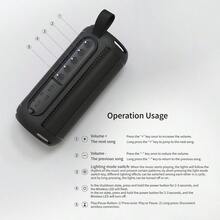 Lenovo D02 Mini Portable Bluetooth Speaker | Compact Wireless Speaker | Long Battery Life | Desktop Entertainment Audio Device - View 7