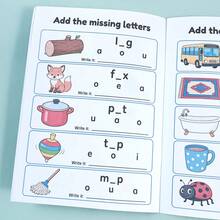 Children's English Letter Completion Practice Book, Picture-Based Missing Word Completion, Phonics Practice Workbook, Back To School Student English Spelling Enlightenment Homework Book, Early Education Educational Training Notebook - Multicolor - View 7