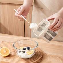 1pc 1100/1700ml Yogurt Making Kit With Ultra-Fine Mesh Strainer + Durable Flip-Top Rectangular Storage Box, For Whey Separation And Greek Yogurt Making - Home DIY Yogurt Tool, Food Storage Container, Medium Size Fresh-Keeping Box - White - View 6