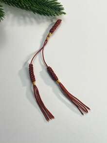 1pc/10pcs Handmade Woven Prayer Beads Tassel, Handmade Woven Diamond Knot Accessories, Ramadan Prayer Beads DIY Decorative Rope, Multiple Colors Available - Multicolor - View 9