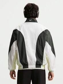 Nike 男款 AS M NK DF JACKET V&R 梭織無帽夾克 IM5888-102 - 黑與白 - 查看 2