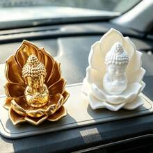 2PCS Lotus Buddha Creative Craft Car Decoration Ornament - A - View 1