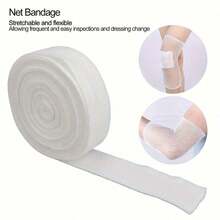 Soft, Resilient & Breathable Tubular Elastic Finger Joint Wrap, Stretchable Net Bandage Gym Accessories Sports Tape - Upgraded Version White - View 2