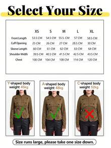 Women's Button-Up Short Jacket, Brown Stand Collar Vintage Style, French Chic - Brown - View 4