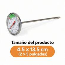Analog Food And Meat Thermometer In 430 And 304 Stainless Steel, Kitchen Temperature Gauge For Roasting And Baking, Celsius And Fahrenheit Scale, 4.5x13.5cm - 4.5X13.5CM - View 6