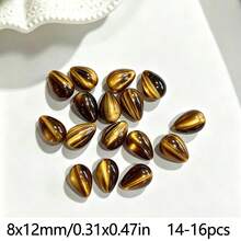 14-16pcs Teardrop Shaped Loose Beads 8x12mm DIY Jewelry Handmade Beading, Suitable For Bracelet, Necklace, Earring Making - 8*12mm Teardrop Beads - View 20