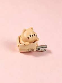 1pc Cute Cartoon Cat Hair Clip For Women, Funny Hair Accessory, Suitable For Daily Use, Gift Choice - Multicolor - View 9