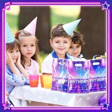 10/20/50pcs K-POP Birthday Party Gift Bags, Magic Music Theme Party Favor Bags With Handles, Suitable For Singer Birthday Party Decoration - Multicolor - View 6