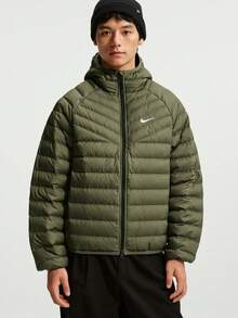Nike Men's AS M NK WR LTWT FL MCRO CHNL J Down Jacket Thin Down Jacket - Short JA0742-222 - Army Green - View 1
