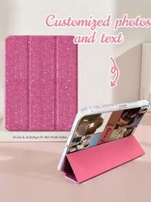 Custom 6-Slot Photo & Text Tablet Protective Case, Durable Acrylic Anti-Scratch Shell, Magnetic Auto Sleep/Wake Function, Built-In Stand And Pen Slot, Compatible With IPad Mini 6/7, 7/8/9 (10.2 Inch), Air 4/5 (10.9 Inch), Pro (11 Inch), Ultra-Thin Lightweight Design, Perfect Gift For Friends, Girlfriend, Etc., Ideal For Christmas, Birthday - Multiple Styles - View 6