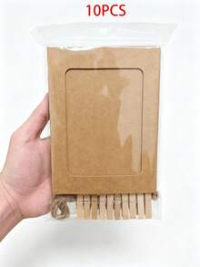 30pcs Kraft Paper Photo Frames, Wall-Mounted Photo Display Frames, Suitable For 4x6 Inch Photo Frames, Ideal For Home Wall Decor, School And Office Decoration - Regular Model - View 11