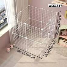 Small Pet Fence Dog Isolation Net Modular Small And Medium Dog Cage Indoor Home Use Rabbit Fence Balcony Cat Guardrail - Multicolor - View 11