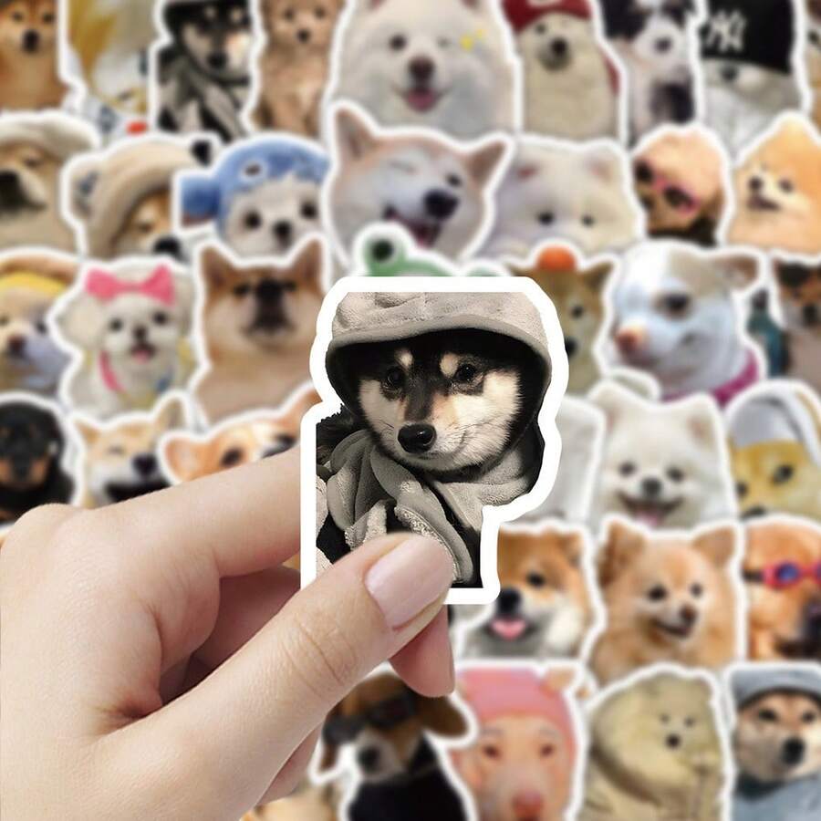 103pcs Funny Dog Stickers Aesthetic, Cute Realistic Puppy Meme Decals ...