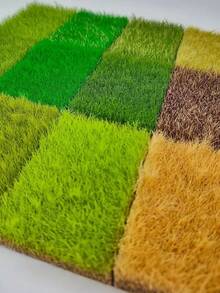 1 Box Seasonal Mini Artificial Grass Clump Model, 2.28*3.35in Simulated Sand Table Grass/Miniature Grass Tuft/Fake Grass Ball, Suitable For Various Scene Decoration, Train Track Miniature Landscape Model, Garden Model Landscape And Architectural Scene Layout DIY Material, Miniature Accessories - Grass Tuft - View 4
