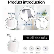Multifunctional Toilet Tank Hanging Toilet Paper Holder, Suitable For Home/Dorm Bathroom, Toilet, B&B, Perfect Bathroom Gift - A-black - View 5