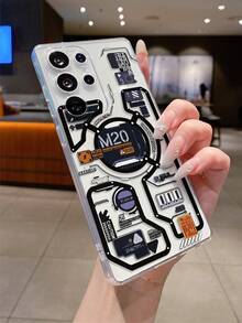 1件創意電子電路圖案高透明手機殼，防摔防刮防指紋透明TPU軟殼，相機鏡頭保護，適用於Apple、Nothing、Pixel - 彩色 - 查看 7