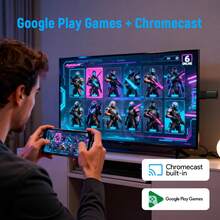 I96 D1 TV Stick، جهاز تلفزيون ذكي Ultra 4K UHD ATV مزود ب- 2.4G 5G WiFi وتحكم صوتي مساعد مدمج يعمل بنظام Android ATV، جهاز بث 4K HD للتلفزيون وجهاز العرض، مع [2GB RAM+16GB ROM] - الأسود - مشاهدة 6