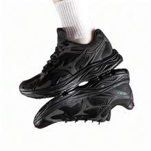 Mizuno New SPEED Retro Chunky Sneakers Lightweight Breathable Cushioned Running Shoes Unisex - Black/Grey - View 4