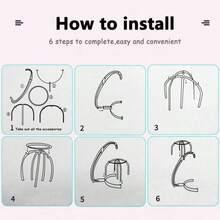 1pc Top Wig Hanger For Multiple Wigs Multifunctional Adjustable Wig Stands Plastic Hat Display Wig Head Holders - View 5
