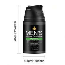 Men's Intimate Care Lotion, Mint Refreshing Formula With Tea Tree Oil, Rosehip And Aloe Vera, Balances Intimate PH, Reduces Odor, Lightweight And Non-Greasy, 50g - View 5