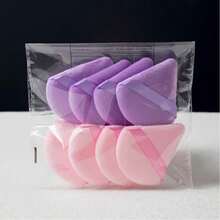8pcs Makeup Sponge Set, Triangle Makeup Sponge, Reusable, Soft Fluffy Surface, Suitable For Face And Body Foundation Sponge, Loose Powder, Dry Use Makeup Tool Puff - Multicolor - View 7