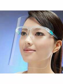 1pc Kitchen Protective Face Shield, Oil & Splash Guard Tool, Exquisite Color Box Packaging, Transparent Protective Face Shield, Oil & Smoke Resistant Cooking Tool - Multiple Colors Available - Multicolor - View 2