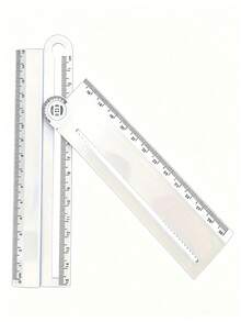 1pc Multi-Function Drawing Ruler, Can Replace Straight Ruler, Protractor And Compass, Can Draw Arcs And Parallel Lines, Can Measure Thickness And Font Size, Designer Art Drawing Tool, Back To School Supplies - Multiple Styles - View 1