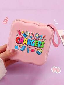 Tas Penyimpanan Kabel Data Persegi Portabel Motif Kartun, Hadiah Ulang Tahun, Musim Wisuda, Musim Awal Sekolah, Hari Guru, Paskah dan Natal - MultiWarna - View 14