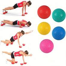 1pc Multi-Color (Random) Textured Half-Dome Exercise Balls - PVC, Soft And Durable, Ideal For Muscle Relaxation, Fitness Training And Balance Exercises, Balance Training Equipment | Colorful Exercise Gear | Pvc Construction, Exercise Additions - Multicolor - View 6