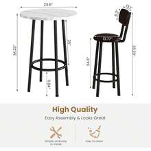 Folding Tables & Chairs - Black - View 5