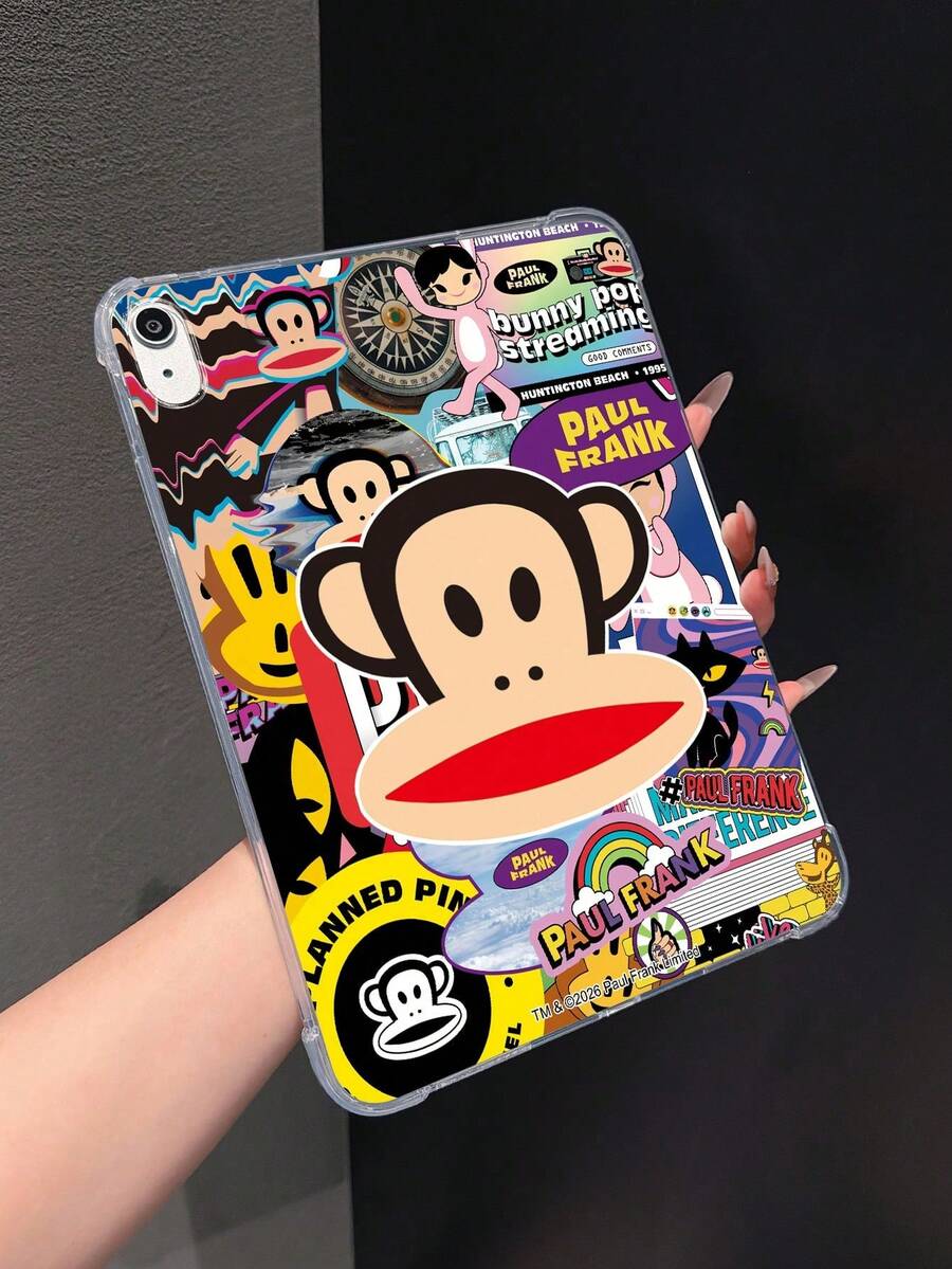 官方授權 Paul Frank 透明平板保護殼,大頭猴子兔子熊貓貓彩虹字母拼色拼接圖案,新款適用於 Air2 2014 (9.7 吋)、Air4 2020 (10.9 吋)、Pro 11 (M4) 2024 (11 吋)、11 2025 (11 吋)、7 2019 (10.2 吋)、8 2020 (10.2 吋)、10 平板電腦,可用作節日禮物、日常通勤,日常防摔高吸引力款式 - 彩色 - 查看 1