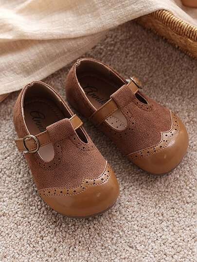 1 Pair Girls' Slip-Resistant Breathable Bow Mary Jane Shoes, Toddler Walking Shoes, Children Student Shoes, Suitable For Spring, Summer, Autumn